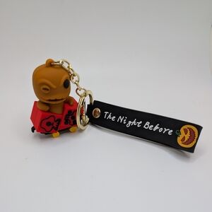 OOGIE NEW Nightmare Before Christmas 3D Purse Clip Key Holder Gold Accent